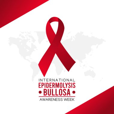 Uluslararası epidermolysis bullosa farkındalık haftası vektör grafiği epidermolysis bullosa farkındalık haftası kutlamaları için iyidir. düz dizayn. İlan tasarımı. Düz illüstrasyon.