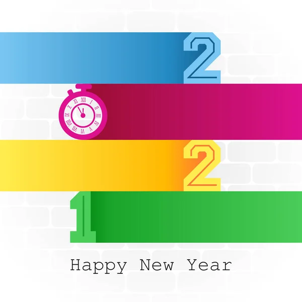 Vector Graphic Happy New Year 2021 Good New Year 2021 — Stock Vector