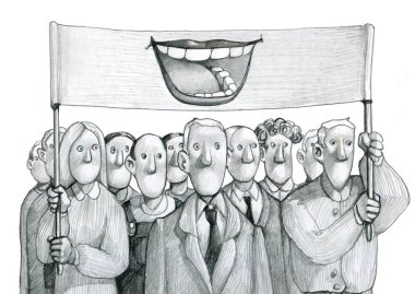 protesto için ses vermek