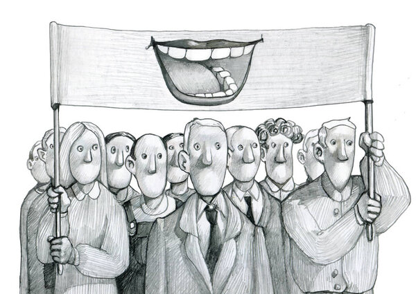 give voice to the protest