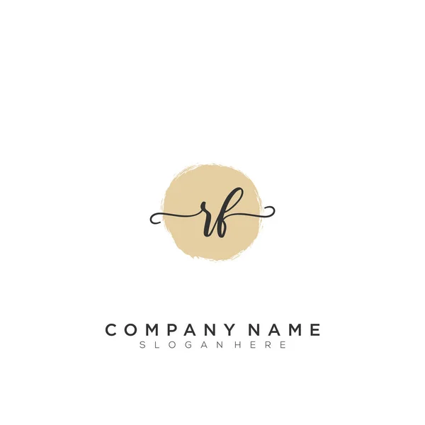 Initial Letter Signature Handwriting Logo Vector — Stock Vector