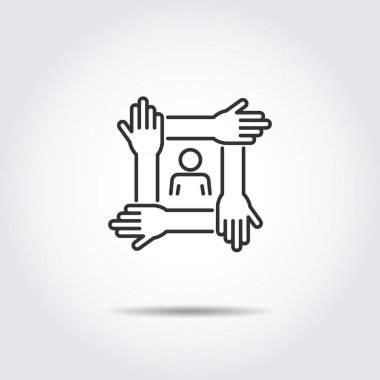 El Simgeleri İş Adamları , Çalışma Grubu Ekibi Birlikte Vektör