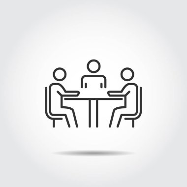 toplantı simgesi çizimi