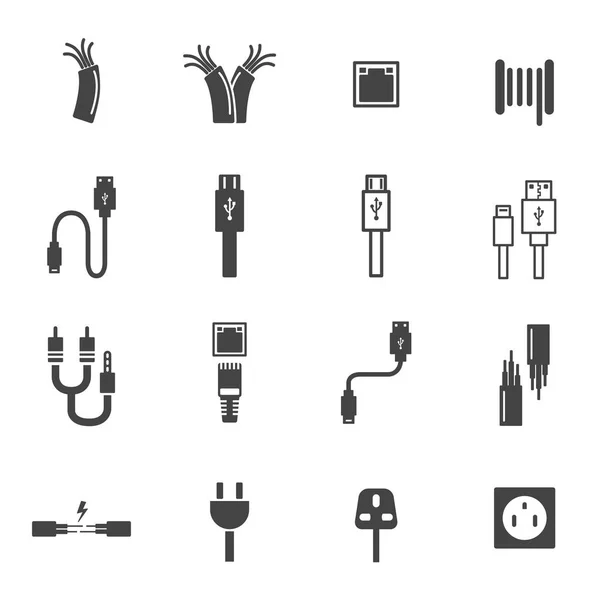 illüstrasyon kablosu simgeler vektör