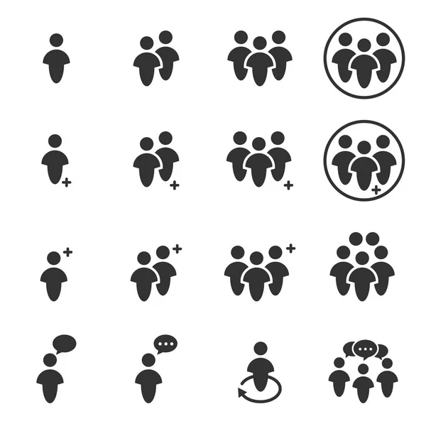 People Icons Person Work Group Team Vector — стоковий вектор