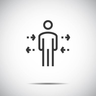 İş İnsanları Simgesi Vektörü .