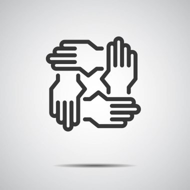 El Simgesi Vektörü, İnsanlar takım çalışması