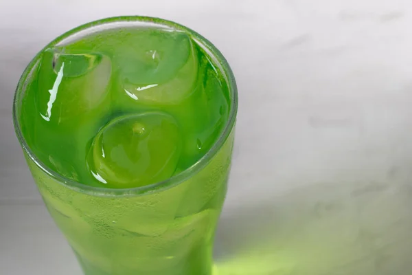 Pandan Juice Jég Zöld Háttér — Stock Fotó