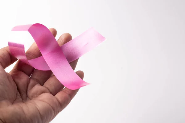 Roze Lint Borstkanker Bewustmakingsmaand Gezondheidszorg International Women Day World Cancer — Stockfoto