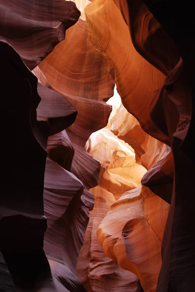 Híres Slot Canyon Navajo Foglalási Antilop Kanyon Oldal Arizona Amerikai — Stock Fotó