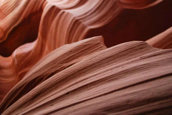 Tutup Tekstur Batu Pasir Antelope Canyon Page Arizona Amerika Serikat — Stok Foto