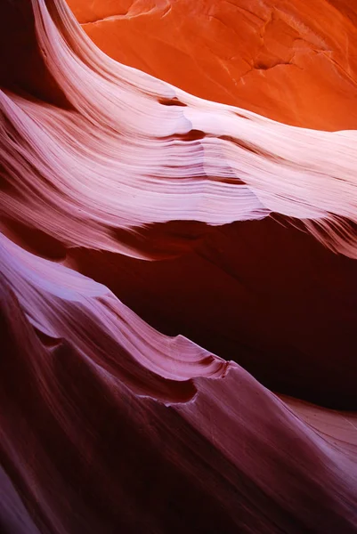 Slot Canyon Nella Prenotazione Navajo Colore Brillante Antelope Canyon Page — Foto Stock