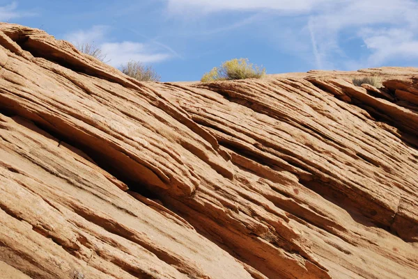 アリゾナ州 青い空と美しい自然の砂岩スロット — ストック写真