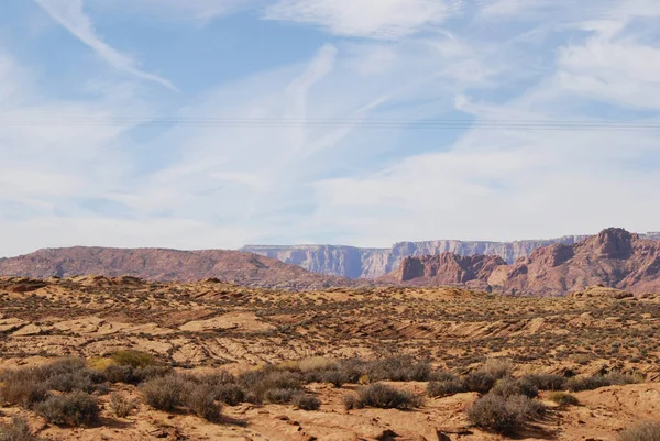 Sušená přírodní krajina Arizony — Stock fotografie