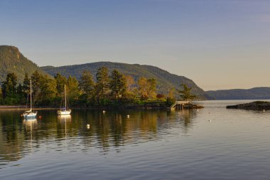Tuz bahar Island, Amerika Birleşik Devletleri Vesuvius Körfezi kıyısındaki görünümü
