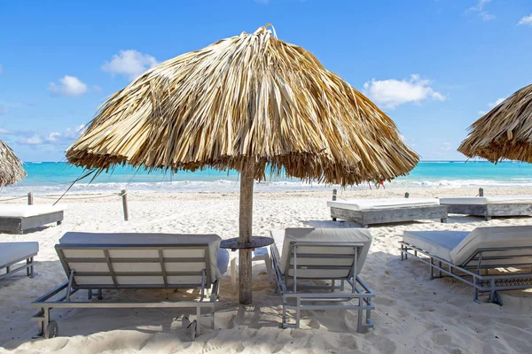 Uitzicht Punta Cana Strand Een Populaire Toeristische Bestemming Dominicaanse Republiek — Stockfoto