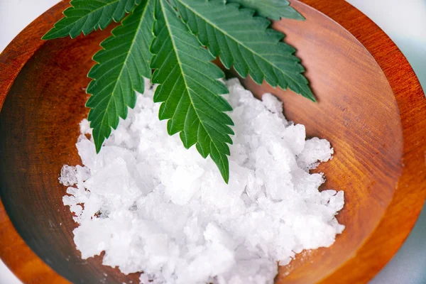 Cannabidiol kristal aka Cbd, tıbbi esrar arka plan