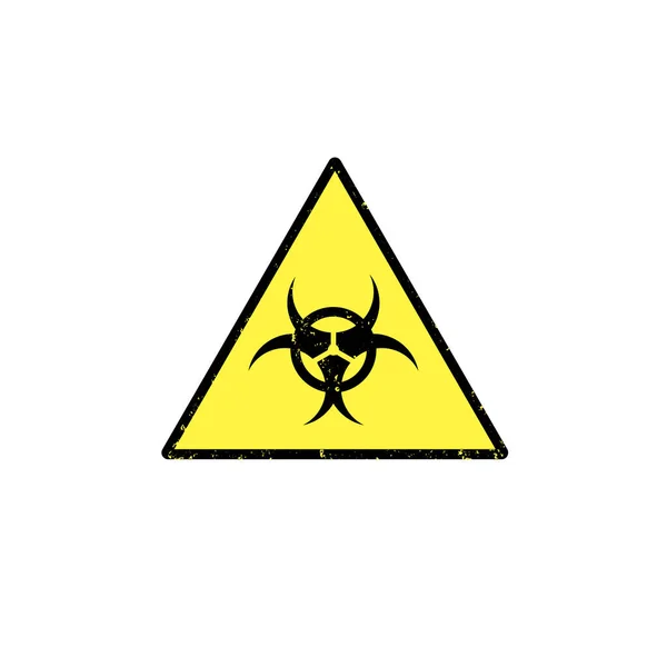 Bezpečnostní Znamení Covid Biohazard Varovný Plakát Design Trička — Stockový vektor