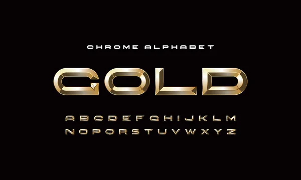 Vector Extra Golden Rich Font Die Besten Modernen Buchstaben Zahlen — Stockvektor