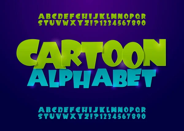 Kreative Comic Schrift Alphabet Der Comics Pop Art Buchstaben Und — Stockvektor