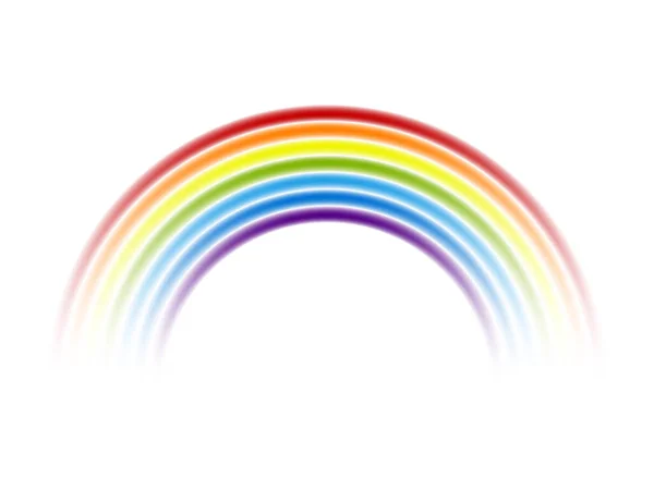 彩色彩虹在白色背景上隔离 矢量说明 — 图库矢量图片