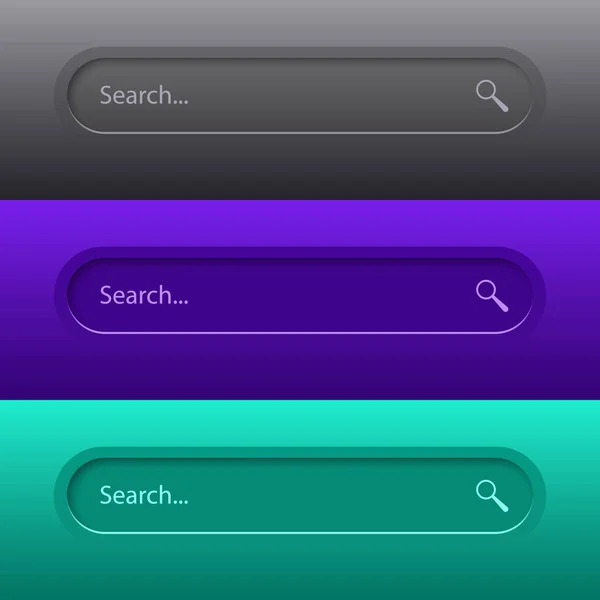 Pesquisar Bar Para Design Web Site Pesquisa Ícone Endereço Barra — Vetor de Stock
