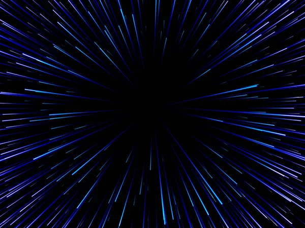 Космічна Швидкість Абстрактні Зоряні Спалахи Динамічних Ліній Або Променів Векторні — стоковий вектор