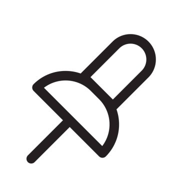 Önemli belgeleri yerleştirmek için simge satırı iğnesi. Böylece unutmazsın.