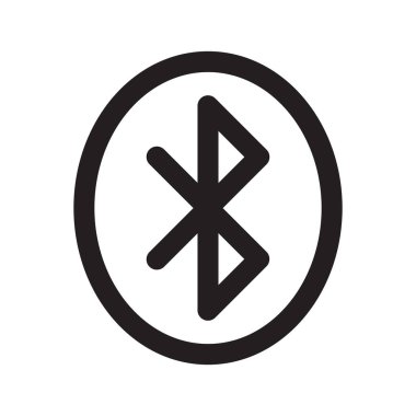 Simge çizgi blutooth basit vektör