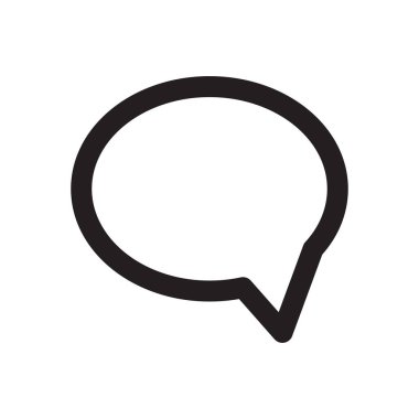 Simge satırı sohbet basit tasarım vektörü