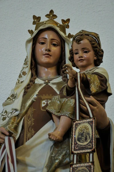 Staue of Our Lady of Mount Carmel – stockfoto