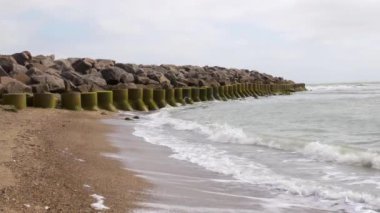 Kure Beach Dolos Geniş Çekim