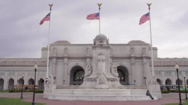 Union İstasyonu Washington DC Bulutlu Gökyüzü