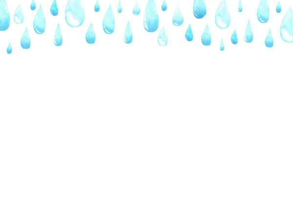 Кадр Водой Пустое Место Текста Рамка Капель Дождя Слез Картина — стоковое фото