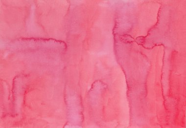 Soyut pembe su lekeleri arka plan, suluboya el boyası. 