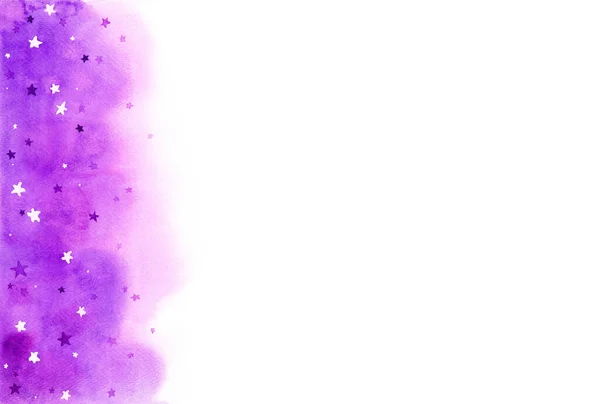 Fondo Púrpura Abstracto Concepto Nube Acuarela Pintura Mano Ilustración Elemento —  Fotos de Stock