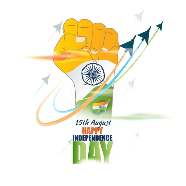 Εικονογράφηση Διάνυσμα Για Την Ινδική Ημέρα Ανεξαρτησίας Γιόρτασε Στις Αυγούστου — Διανυσματικό Αρχείο