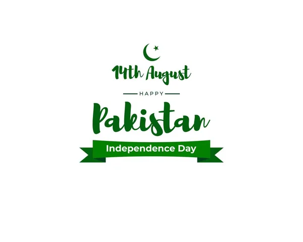 Векторная Иллюстрация Дню Независимости Пакистана Августа — стоковый вектор