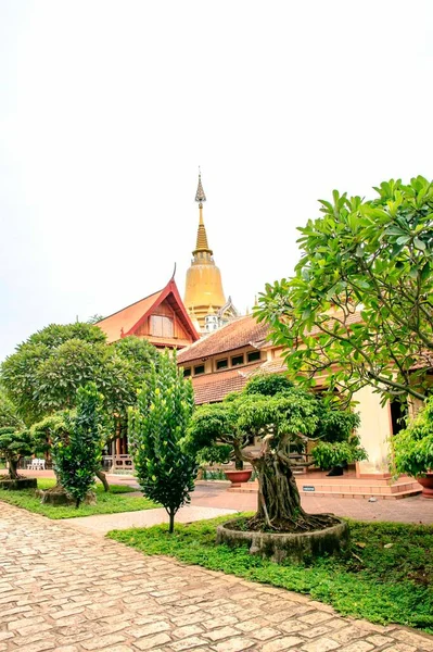 Landschapsfoto Buu Long Pagode Vietnam Dit Een Landschapsfoto Auteur Genomen — Stockfoto