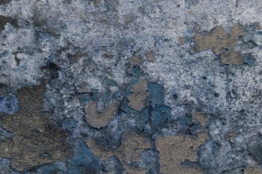 Kapısında beyaz boşluklar olan eski bir kahverengi boya. Doku, arka plan. Boşluğu kopyala