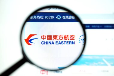 Los Angeles, Kaliforniya, ABD - 19 Mayıs 2020: Doğu Çin 'in resmi web sitesi. Firmanın ana sayfası