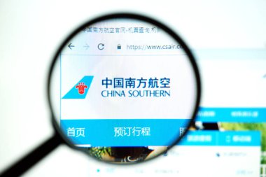 Los Angeles, Kaliforniya, ABD - 19 Mayıs 2020: Çin Güneyin resmi web sitesi. Firmanın ana sayfası