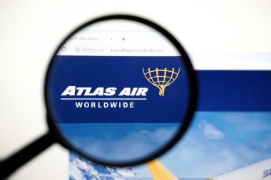 Los Angeles, Kaliforniya, ABD - 19 Mayıs 2020: Atlas Air Worldwide 'ın resmi web sitesi. Firmanın ana sayfası
