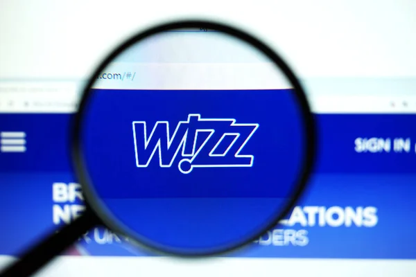 Los Angeles Kalifornien Usa Mai 2020 Offizielle Website Von Wizz — Stockfoto
