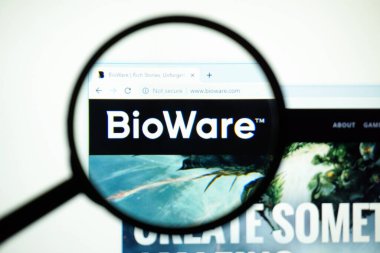 Los Angeles, Kaliforniya, ABD - 31 Mayıs 2020: BioWare resmi web sitesi. Firmanın ana sayfası