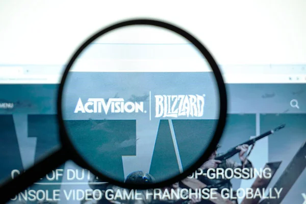 Los Ángeles California Mayo 2020 Sitio Web Oficial Activision Blizzard — Foto de Stock
