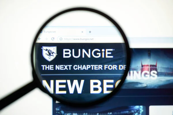 Los Angeles Kalifornien Usa Mai 2020 Offizielle Webseite Von Bungie — Stockfoto