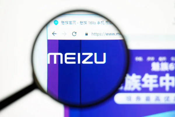 Los Angeles Kalifornien Usa Mai 2020 Offizielle Webseite Von Meizu — Stockfoto