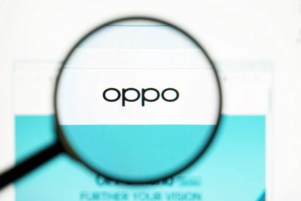 Los Angeles Kalifornien Usa Mai 2020 Offizielle Webseite Von Oppo — Stockfoto