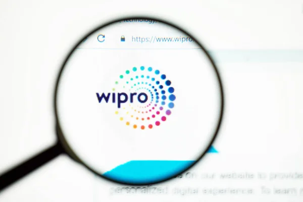 Los Angeles Kalifornien Usa Mai 2020 Offizielle Website Von Wipro — Stockfoto